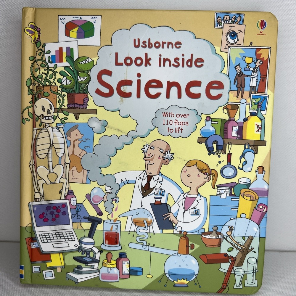 Usborne Look Inside Science Board Book Over 110 Flaps Brand  by Minna Lacey